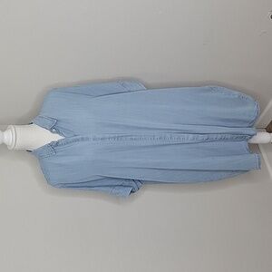Lovestitch Chambray Button Down Denim Shirt Dress